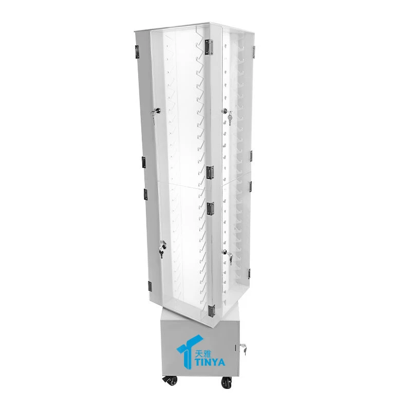 Custom Logo Transparent Counter Rotating Acrylic Knife Display Case for Knife Display Stand Custom Logo Transparent Counter Rotating Acrylic Knife Display Case for Knife Display Stand