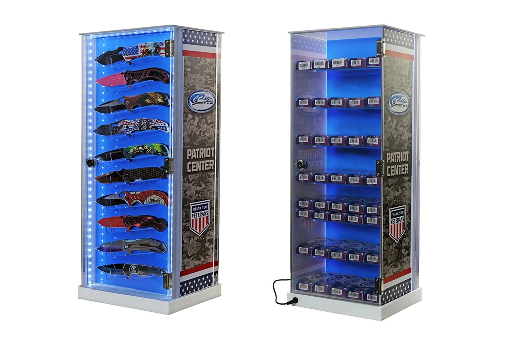 Knife-Display-Case-10-Piece-Acrylic-Display-Tower Knife-Display-Case-10-Piece-Acrylic-Display-Tower